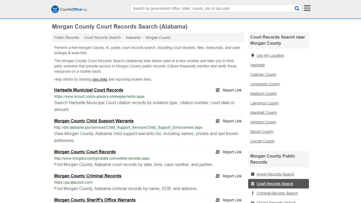 Court Records Search - Morgan County, AL (Adoptions ...